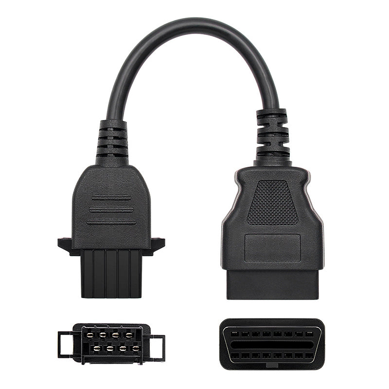 8 Pin to 16 Pin OBD2 Diagnostic Connector Adapter Cable for Volvo Trucks TCS Diagnostic Tool 8 Pin to 16 Pin OBD2 Diagnostic Connector Adapter Cable for Volvo Trucks TCS Diagnostic Tool